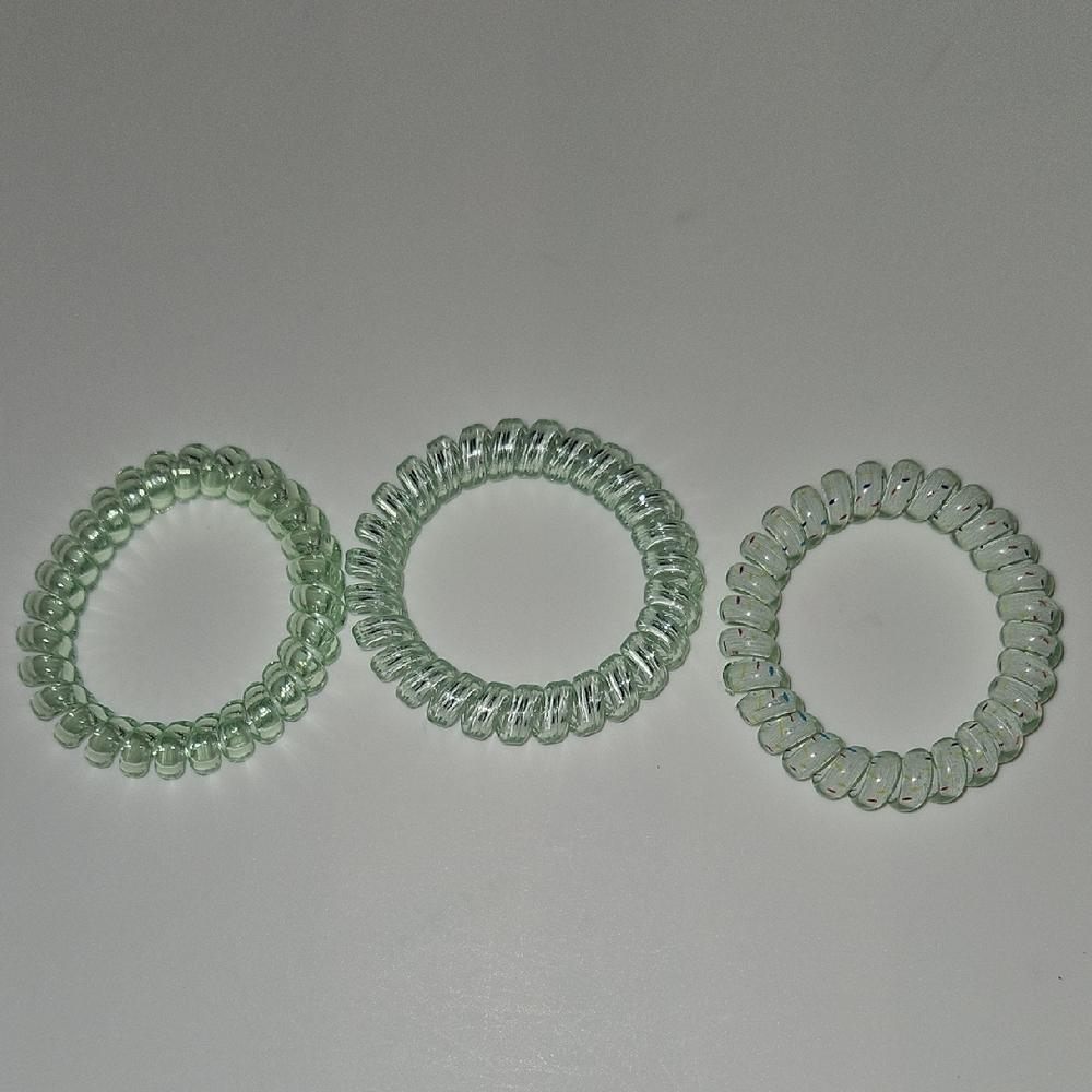 Elegant Green Hair Coil Set